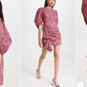 RHODE Pink Floral Mini Dress